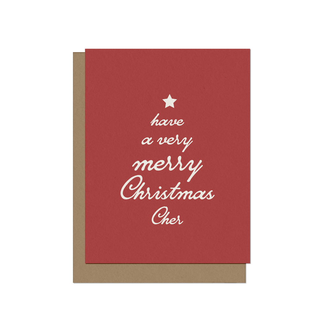 Merry Christmas Cher | Blank Christmas Card