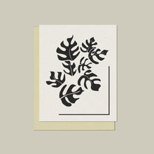 Flowing Monsteras Letter-pressed Blank Card - Set of 5