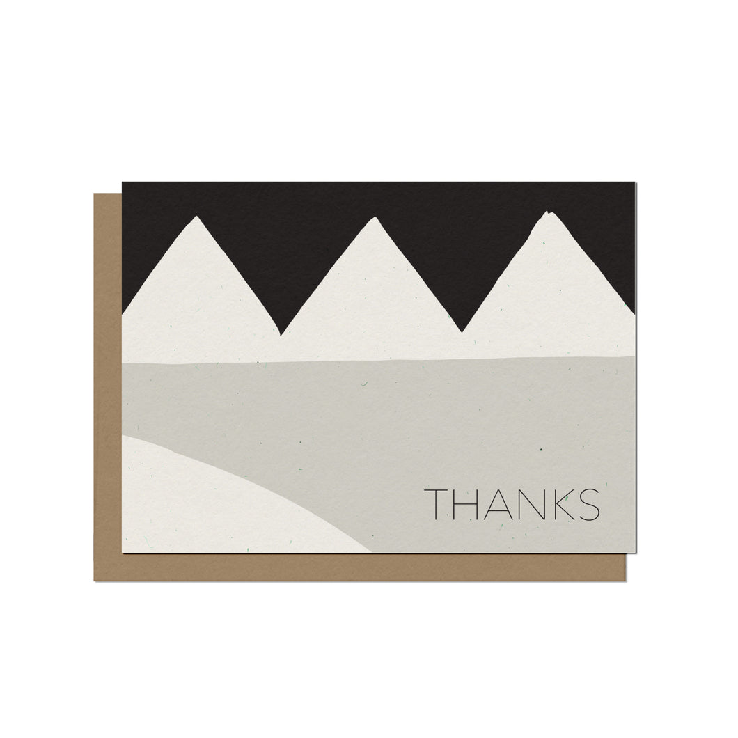Modern Geo | Blank Thank You Card