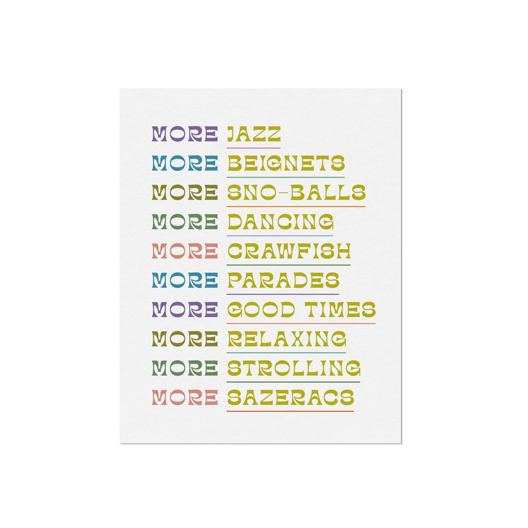 More Everything New Orleans Art Print