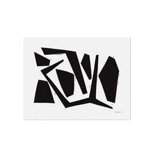 Moving Pieces Block Print