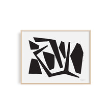 Moving Pieces Block Print