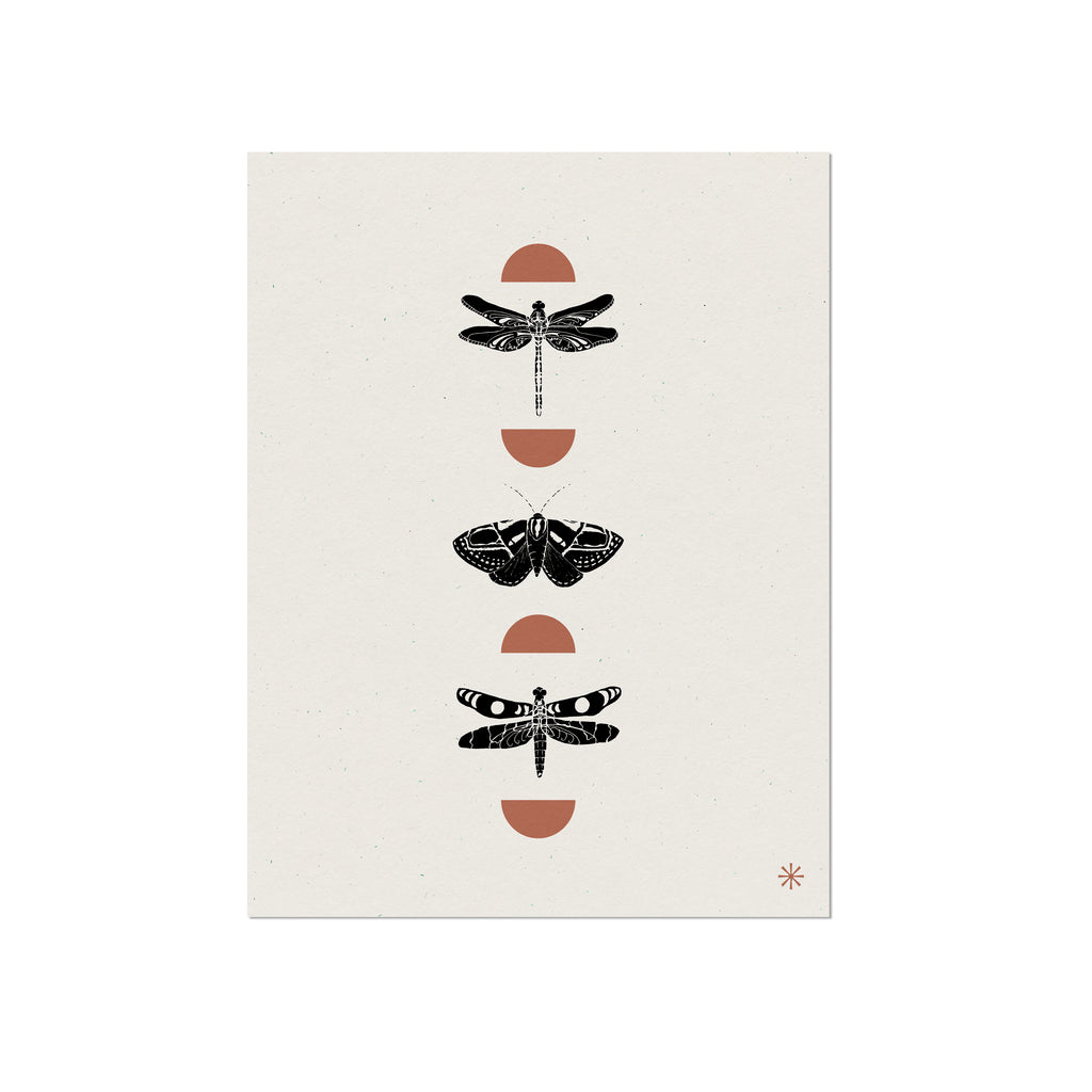 Insects Among Shapes Art Print – The Collective Shop