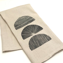Trio Arches Tea Towel - Screen-Printed Natural Kitchen Towel