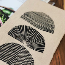 Trio Arches Tea Towel - Screen-Printed Natural Kitchen Towel