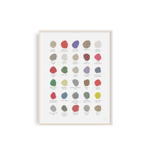 Louisiana Color Chart Art Print