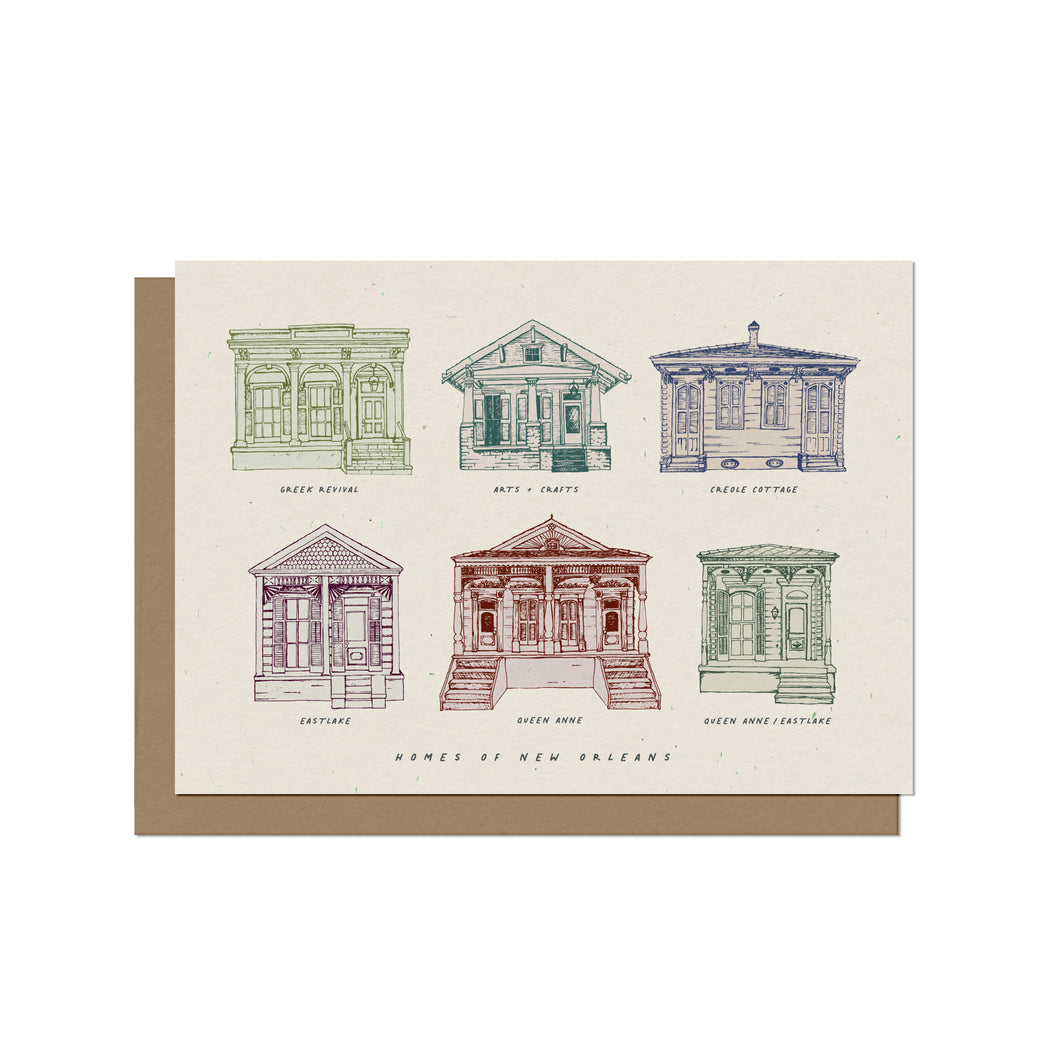 Homes of New Orleans Blank Card