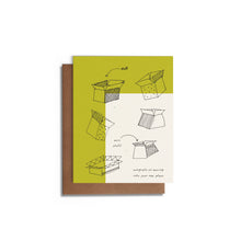 Moving Boxes Housewarming Card