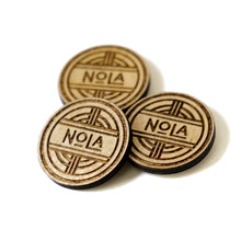 NOLA Circle Wooden Magnet