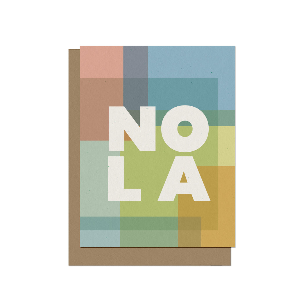 Nola Shapes Blank Card