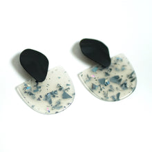 Oretha Matte Black + Acetate Earrings