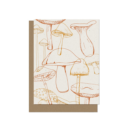 Wild Mushrooms - Blank Card