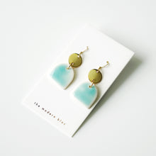 Penelope - Large Modern Arch Porcelain Earrings