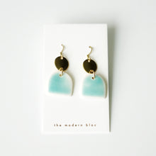 Penelope - Large Modern Arch Porcelain Earrings