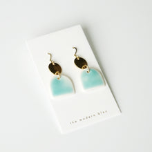 Penelope - Large Modern Arch Porcelain Earrings