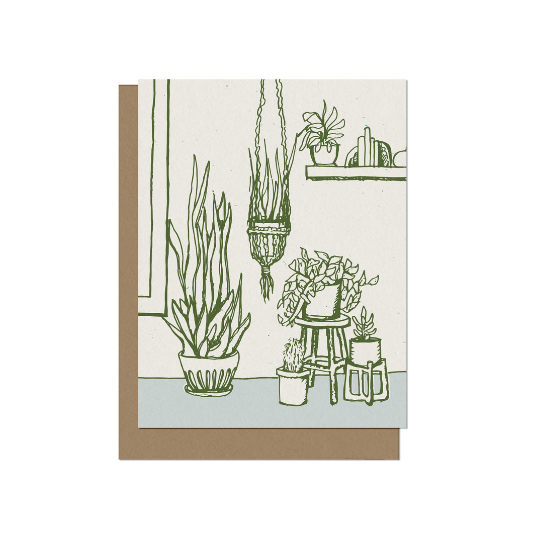Indoor Garden - Blank Card