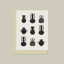 Ceramic Pots Letter-pressed Blank Card