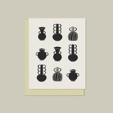 Ceramic Pots Letter-pressed Blank Card - Set of 5