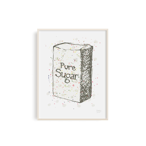 Pure Sugar Kitchen Art Print - Neutral