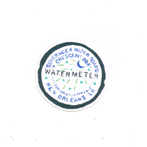 New Orleans Water Meter Clear Sticker
