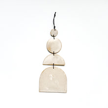 White Short Arched Ceramic Wall Hanging | 021