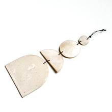 White Short Arched Ceramic Wall Hanging | 021