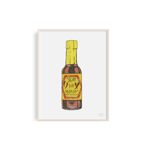 Slap Ya Mama Louisiana Hot Sauce Illustration