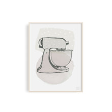 Stand Mixer Kitchen Art Print - Neutral