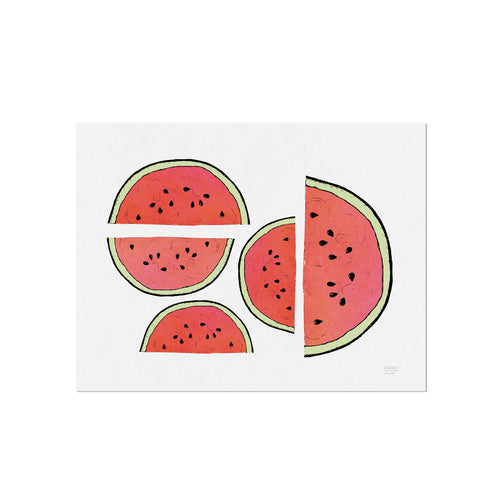 Summer Watermelons Fruit and Kitchen Art Print