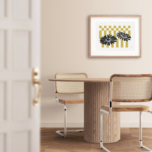 Retro Sunflowers Art Print