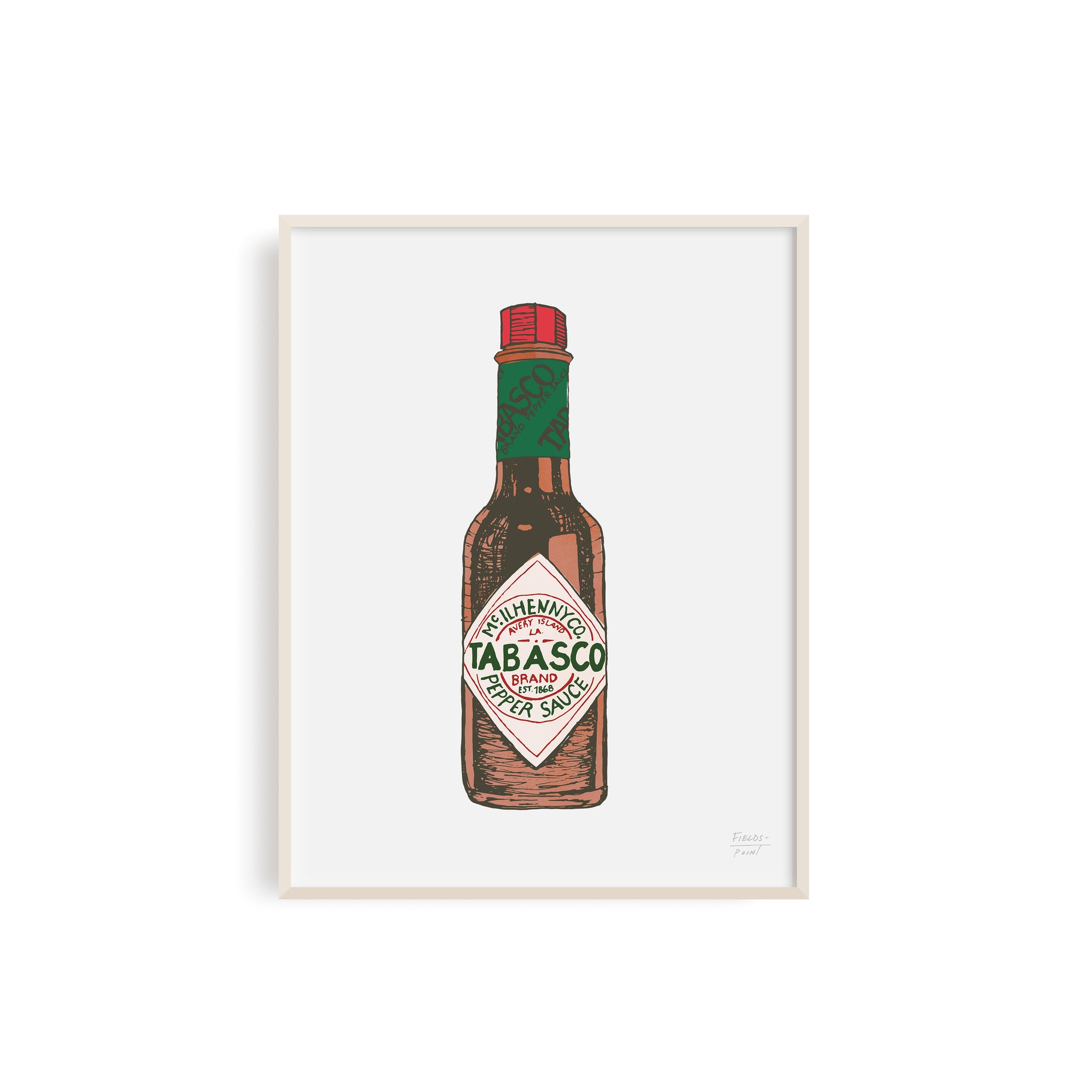 Tabasco Louisiana Hot Sauce Illustration The Collective Shop