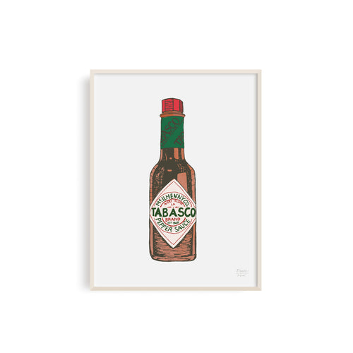 Tabasco Louisiana Hot Sauce Illustration