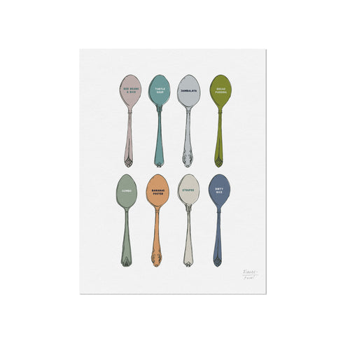 Tasty Spoons Art Print