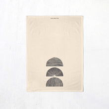Trio Arches Tea Towel - Screen-Printed Natural Kitchen Towel