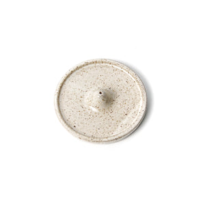 White Ceramic Incense Holder by Castoe Pots