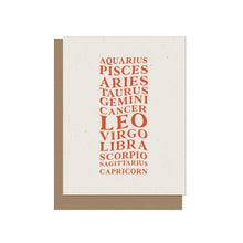 Wavy Zodiac Birthday Card