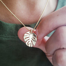 Monstera Pendant Necklace