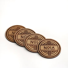 NOLA Circle Birch Wood Coasters