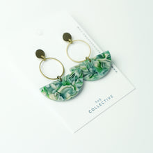 Claude Acetate w/Gold Studs Earrings