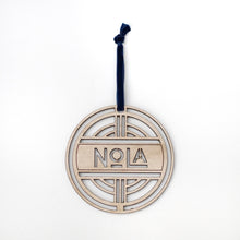 Nola Circle Wood Ornament
