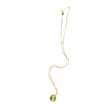 Sun Dial Gold Plated Pendant Necklace