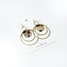 Jess Raw Brass and Resin Earrings