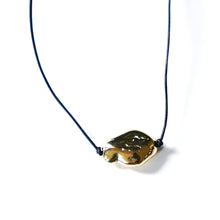 Claudia Gold Modern Nugget Necklace